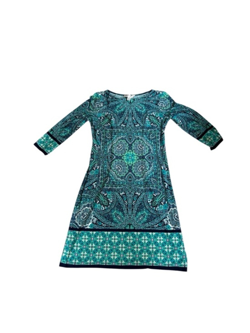 Maggy london blue teal green dress nwt